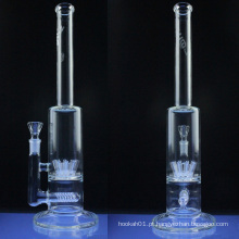 Tubos de tubulação de água de vidro em linha Gridded para o uso de fumo (ES-GB-006)